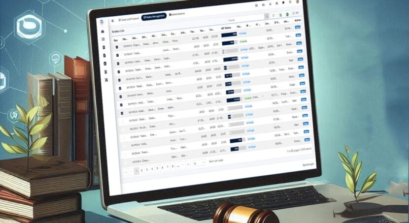 Legal managing software